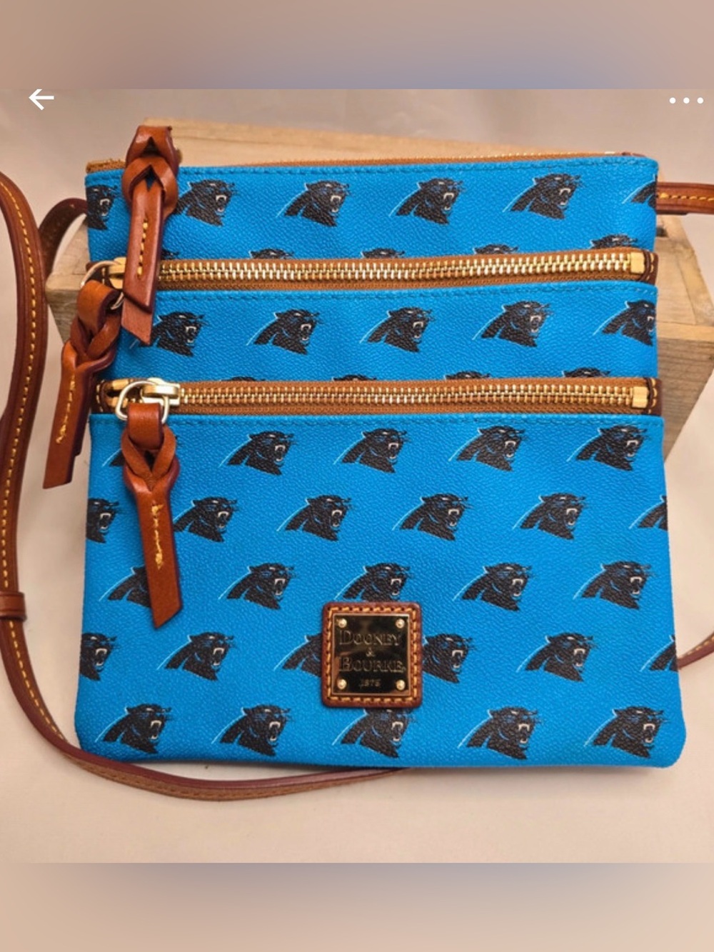 Dooney and Bourke Carolina Panthers crossbody